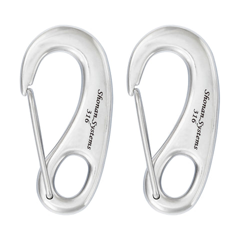 SHONAN Marine Grade Stainless Steel Boat Hooks, Carabiner for Jet Ski, –