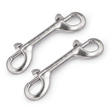 4.5" Double Ended Bolt Snap Hooks, Marine Grade Stainless Steel 316, 2 Pack