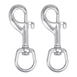 3.5 Single Ended Trigger Snap Hooks, Marine Grade Stainless Steel 316, 2 Pcs