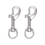 2.75" Single Ended Trigger Snap Hooks, Marine Grade Stainless Steel 316, 2 Pcs