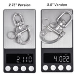 2.75" / 3.5" Marine Grade Snap Shackles, Stainless Steel 316, 2 Pcs