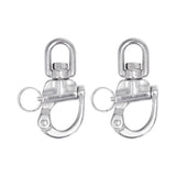 2.75" / 3.5" Marine Grade Snap Shackles, Stainless Steel 316, 2 Pcs